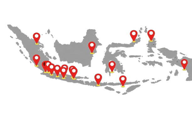 Peta sebaran proyek dan klien PT Sunemas Perkasa